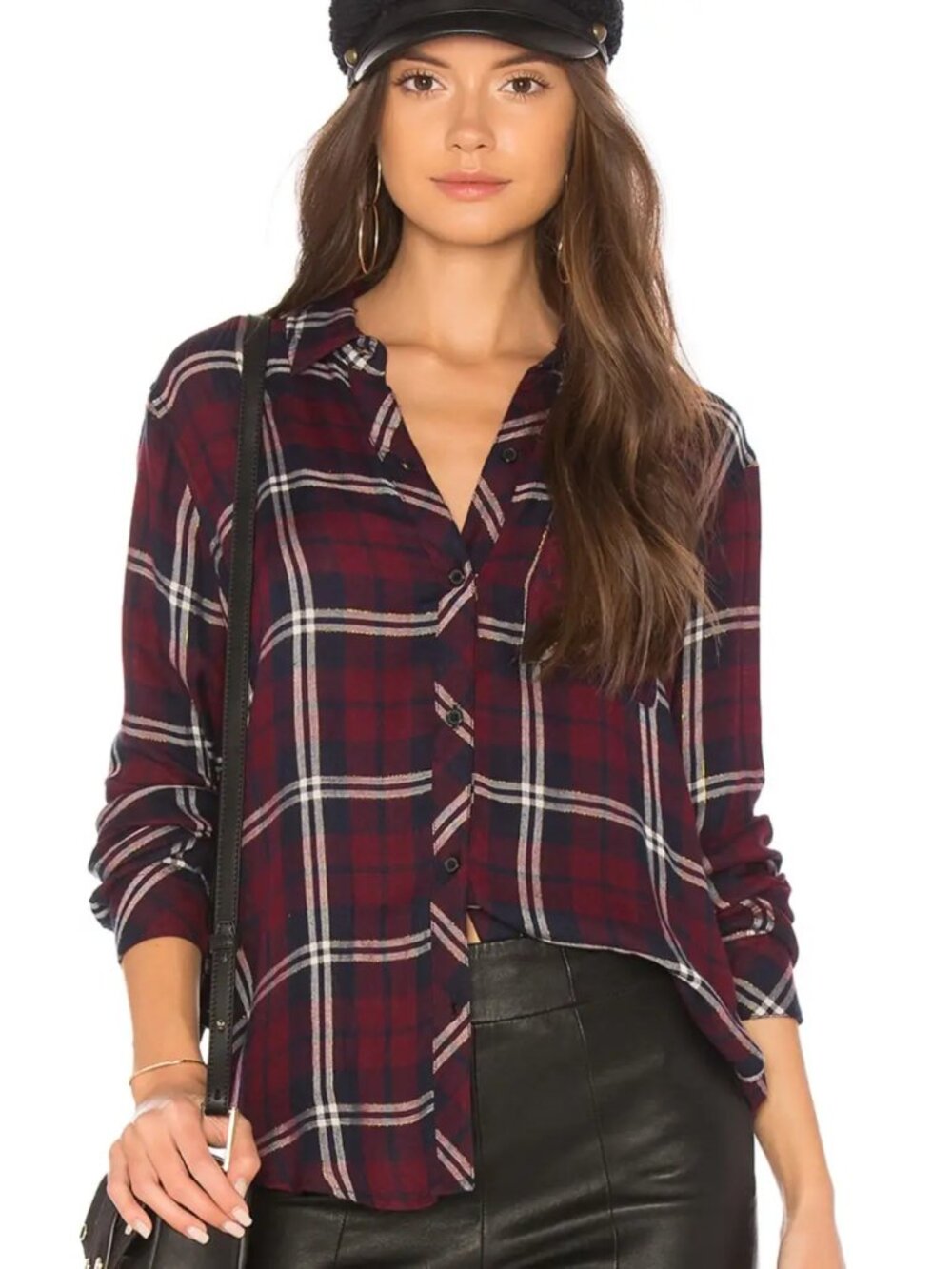 RAILS Gemini Top | Cranberry Honey Lurex | Size L